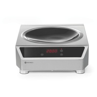 HENDI Induktionswok Modell 3500, Profi Line, Induktionskocher, 230V/3500W, 340x4...