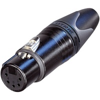 Neutrik NC5FXX-B XLR-Steckverbinder Buchse, gerade Polzahl: 5 Schwarz