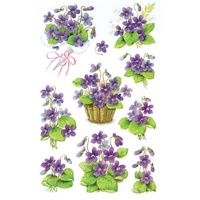 Avery Zweckform 4317 Deko Sticker Veilchen 30 Aufkleber