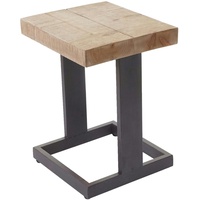 Mendler Sitzhocker HWC-A15, Hocker Fußhocker Holzhocker, Tanne Holz rustikal