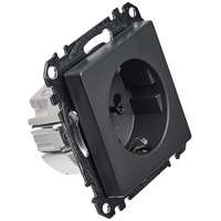 Merten SCHUKO-Steckdose anth mit Steckklemme MEG2301-0414