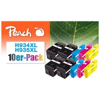 Peach 10er-Pack kompatibel zu HP No. 934XL, No. 935XL,