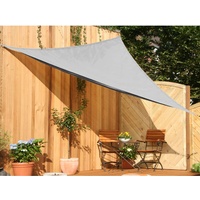 Floracord Dreiecksonnensegel HDPE Silbergrau 360 cm x 360 cm