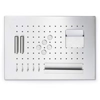 Zeller Memoboard mit Utensilien 50 x 35,0 cm silber