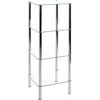 Haku-Möbel HAKU Möbel Badregal 90240 silber 39,0 x 39,0