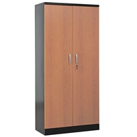 Gürkan Stahlschrank 100127 tiefschwarz, erle 92,0 x 42,0 x