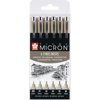 Sakura Pigma Micron Fineliner-Set schwarz,