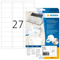 Herma Adressetiketten 4430 Weiß 67 x 30 mm 20