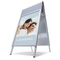 Showdown® Displays Kundenstopper Compasso C1 silber DIN A1 2