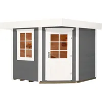 Weka 213+ 238x238cm Gerätehaus grau