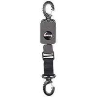 Mares Retractor Edelstahl mit Lock Befestigung One Size Schwarz