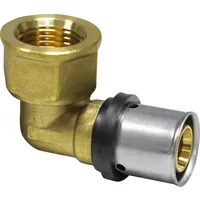Pipetec Press-Übergangsstück Messing 16 mm x Rp 1/2