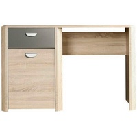 Forte Schreibtisch , Sonoma Eiche Holzwerkstoff, 1 Schubladen, rechteckig,