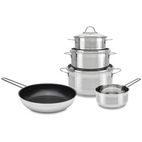 Homeware Topf-Set 5-tlg. 3 x Kochtopf + Bratpfanne +