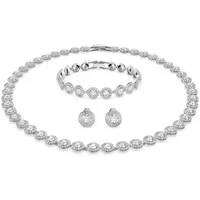 Swarovski Una Angelic Set Rund Weiß Rhodiniert