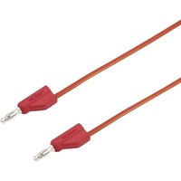 VOLTCRAFT Messleitung Lamellenstecker 4mm Lamellenstecker 4mm 25.00cm Rot 1St.
