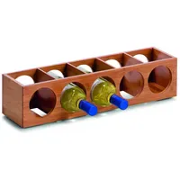 Zeller Weinregal 13,5 x 12,5 x 53 cm Braun