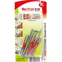 Fischer Duopower Dübel 6,0 x 50 mm 4 Stück