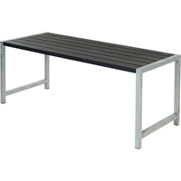 Plus Plankentisch 186x77x72cm schwarz rechteckig