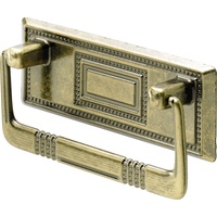 Hettich Möbelgriff Messing/Zinkdruckguss, vermessingt/brüniert, 1 Stück