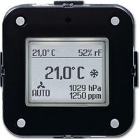 Busch-Jaeger Raumtemperaturregler mit CO2/Feuchte-Sensor Heiz-/Kühlbetrieb 2CKA006134A0316