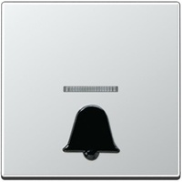 Jung Wippe mit abtastbarem Symbol Klingel, alu A 590