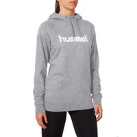 Hummel GO Baumwoll Logo Hoodie Damen grey melange L