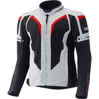Held Zelda Textiljacke, - Grau/Schwarz/Rot - S