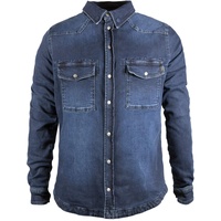 John Doe Motoshirt XTM Denim Blau Motorradjacke mit Protektoren,