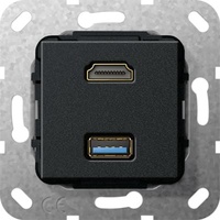 Gira UP Tragring HDMI USB A 567810