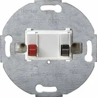 Berker 457209 Lautsprecher-Anschlussdose Modul-Einsätze polarweiß matt