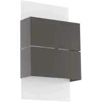 EGLO Außenwandleuchte Metall 15 cm 2 flammig anthrazit