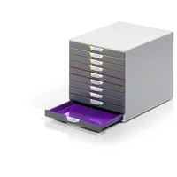 Durable Schubladenbox VARICOLOR, Anzahl Fächer: 10