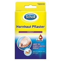 SCHOLL Hornhautpflaster, Set - 4 Wirkstoffpflaster & 4 Druckschutzpflaster,