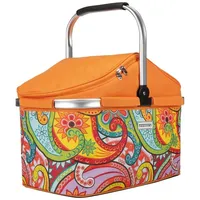 Anndora Kühlkorb 25 Liter orange - Paisley