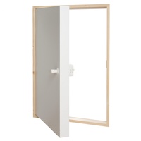 DOLLE Kniestocktür Massivholzrahmen, weiß, 78 x 54 x 11,5