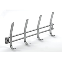 Hettich Garderobenleiste 4 Haken 35,5 x 5,0 cm Edelstahl