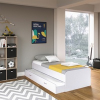 VitaliSpa Jugendbett Enzo inkl. Gästeliege Funktionsbett und Matratze 90