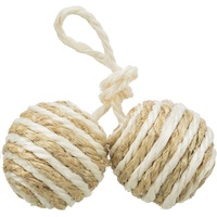 Trixie 4077 2 Bälle am Seil 4,5 cm