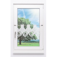 Plauener Spitze® Scheibengardine Plauener Spitze - Circles (Bx H)