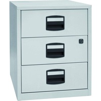 BISLEY Home Rollcontainer lichtgrau 3 Auszüge