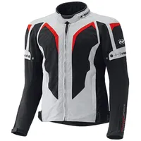 Held Zelda, Textiljacke - Grau/Schwarz/Rot - Lang L