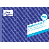 Avery Zweckform AVERY Zweckform Wochenbericht A5 quer, 50 Blatt