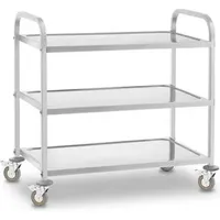 Royal Catering Servierwagen Edelstahl 3 Borde - bis 500