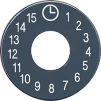Jung Skalenscheibe, Symbole 1...15, anthrazit