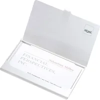 Sigel Visitenkartenetui 92 x 63 x 5 mm Silber