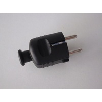 Bachmann Schutzkontakt-Stecker sw, Zentral 910.170