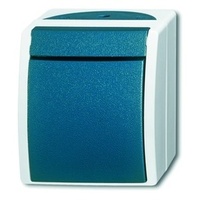 Busch-Jaeger Kreuzschalter Ocean Aufputz Blau, Grün