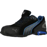 Puma Rio Black Low Gr.44 Veloursleder Aluminiumkappe