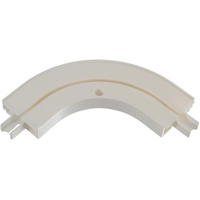 LIEDECO Erker-Außenbogen einläufig Gardinenschiene weiß